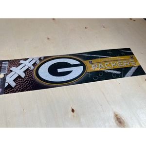 Green Bay Packers Bumper Sticker Football NFL Brand Glitter Design‎ Licensed